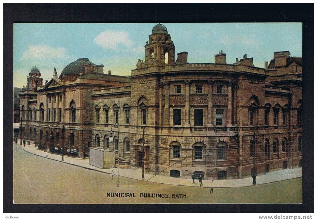 RB 851 - Early Postcard - Municipal Buildings Bath Somerset - Bath