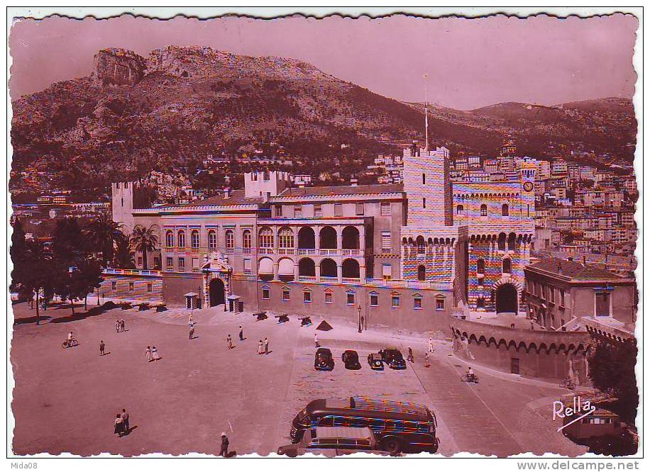 MONACO.  LE PALAIS DU PRINCE . ANIMATION. VOITURES CARS. Editeur  RELLA - Fürstenpalast