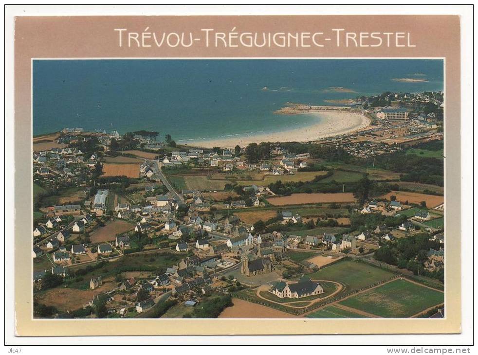 - 22 - TREVOU - TREGUIGNEC - TRESTEL - Vue Générale Du Bourg Vers La Plage De Trestel. - - Autres & Non Classés