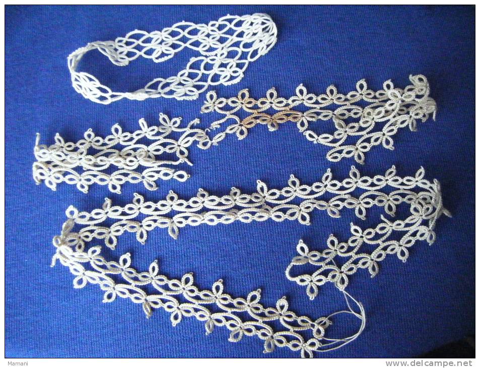 lot de dentelle (au crochet ).-pour modele ou confection vetements de poupee