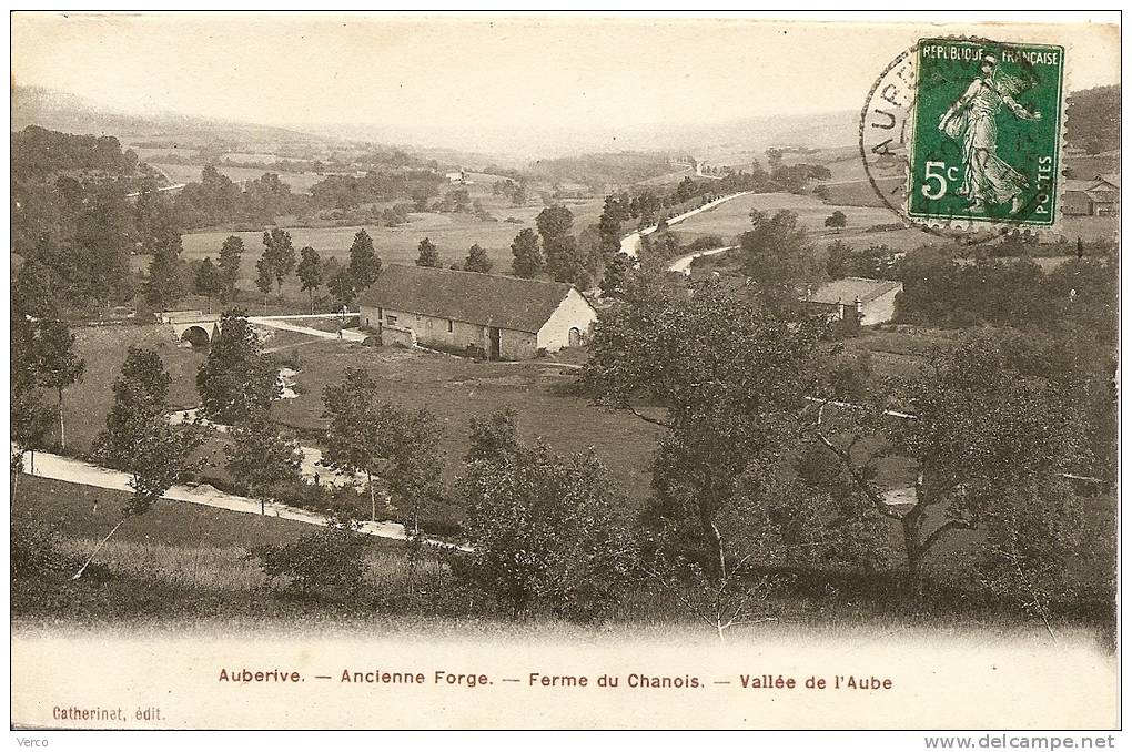 Carte Postale Ancienne De AUBERIVE-Ancienne Forge - Auberive