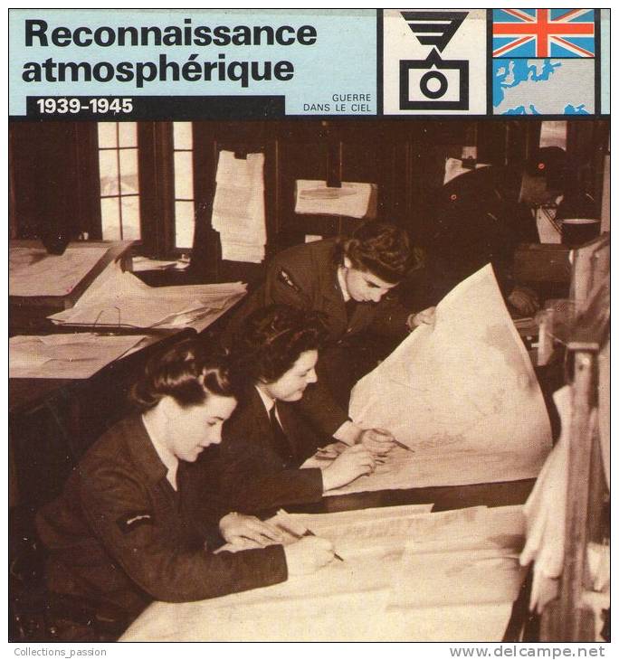 Image , Militaria , Auxiliaires Féminimes De L´armée De L´air Relevant Des Cartes Météologiques - Vliegtuigen