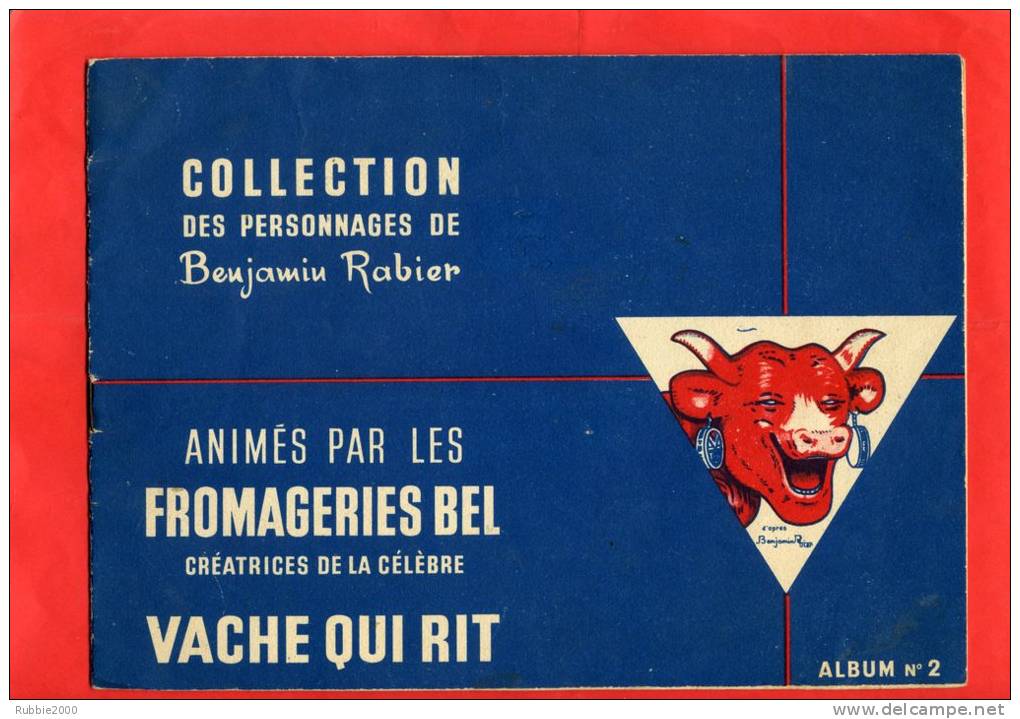 COLLECTEUR DE DECOUPIS ANIMES ANIMAUX DE BENJAMIN RABIER PUBLICITE LA VACHE QUI RIT FROMAGERIE BEL EN TRES BON ETAT - Dieren