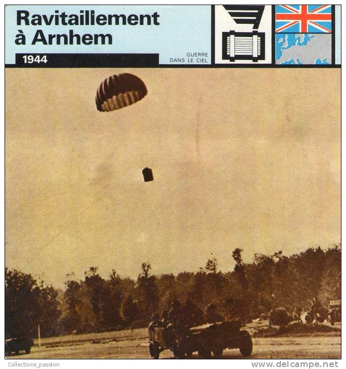 Image , Militaria , Des Hommes De La 1 ére Division Aéroportée Récupérent Du Matériel Parachuté , 1944 - Aerei