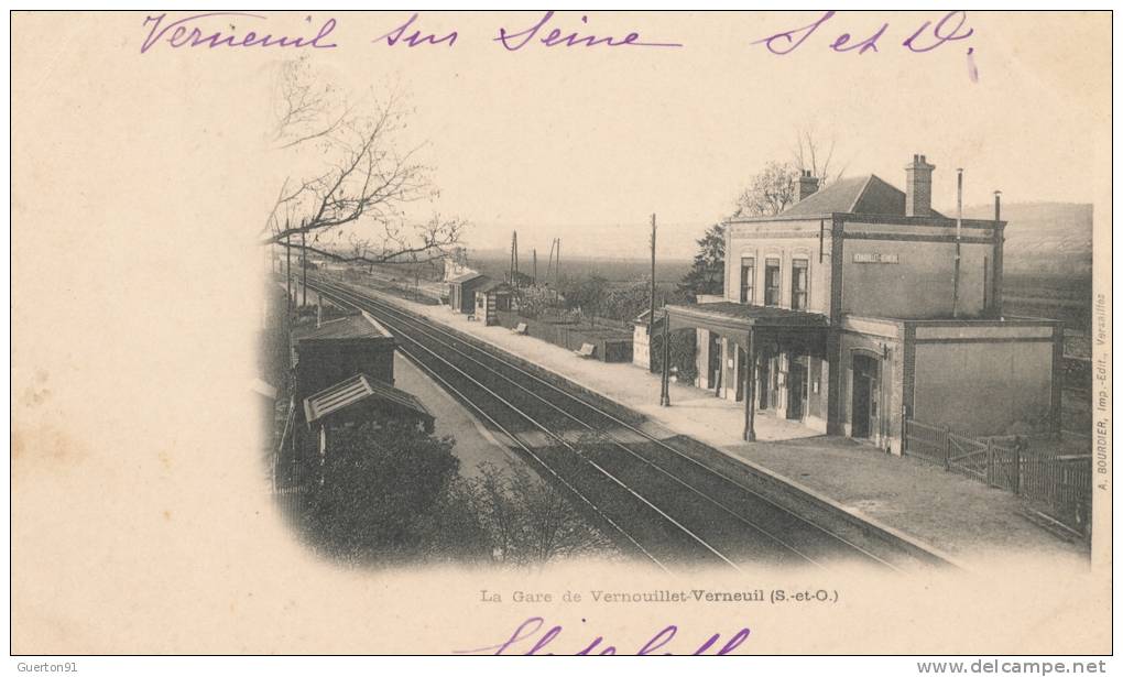 ( CPA 78 )  VERNEUIL  /  La Gare De Vernouillet-Verneuil  - - Verneuil Sur Seine