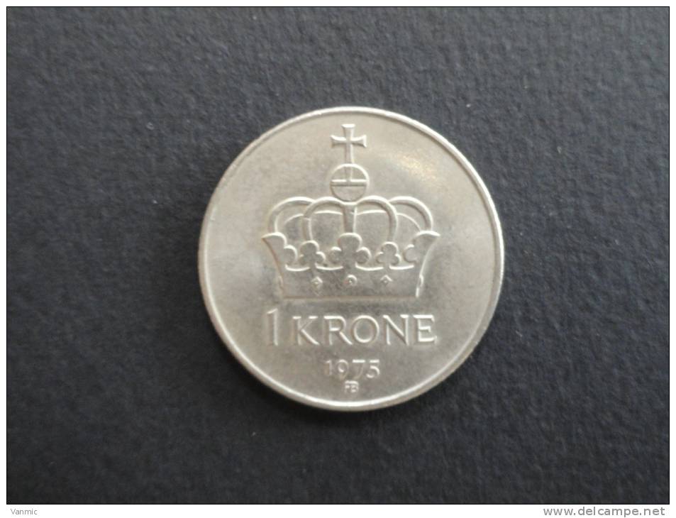 1975 - 1 Krone - Norvège - Norway - Norway