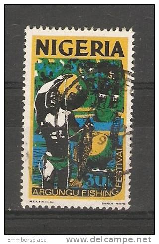 NIGERIA  - 1973 FISHING FESTIVAL 30K USED  SG 302 - Nigeria (1961-...)