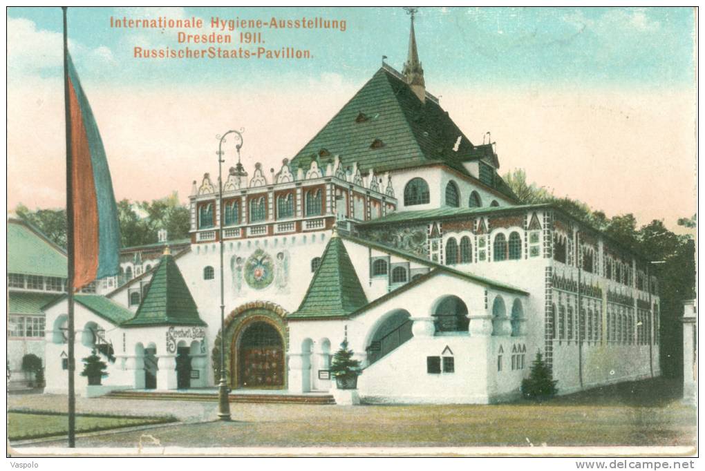 GERMANY DRESDEN-DRESDA-INTERNATIO NALE HYGIENE-AUSSTELLUNG DRESDEN-1911 RUSSISCHER STAATS-PAVILLON -UNCIRCULATED - Crimmitschau