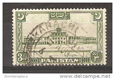 PAKISTAN  - 1949 KARACHI AIRPORT 3a GREEN USED - Pakistan