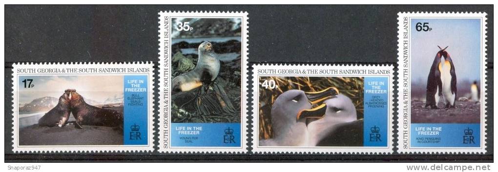 1994 South Georgia Pinguini Penguins Uccelli Birds Vogel Oiseaux Set MNH** B507 - Pinguïns & Vetganzen