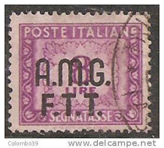 Trieste Segnatasse £ 8 Usato - Pos. Filigrana SB - Postage Due