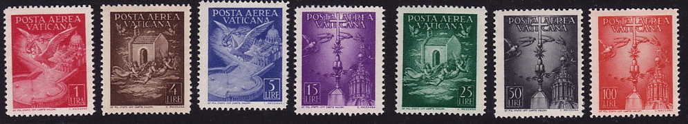 1947  Serie Completa  Sass 9-15 **  MNH - Aéreo