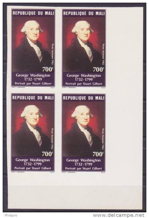 MALI   IMPERFORATED  NON DENT. GEORGE WASHINGTON   YVERT N°PA438  Réf 575 - George Washington