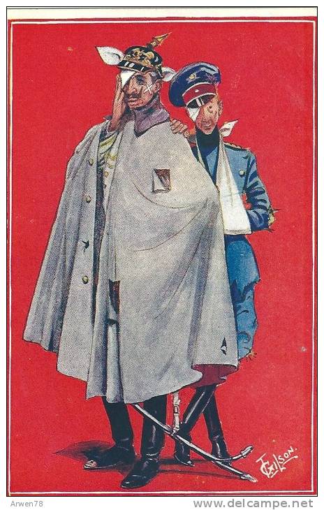 Illustrateur Politique Gilson Anti Kaiser Recto Verso - Mille