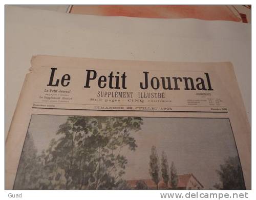 LE PETIT JOURNAL LE SOUS MARIN GUSTAVE-ZEDEE A MARSEILLE EN 1901 - Non Classés