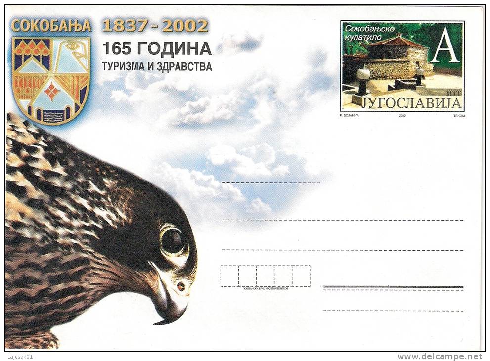 Yugoslavia 2002. Postal Stationery Cover Sokobanja - Entiers Postaux
