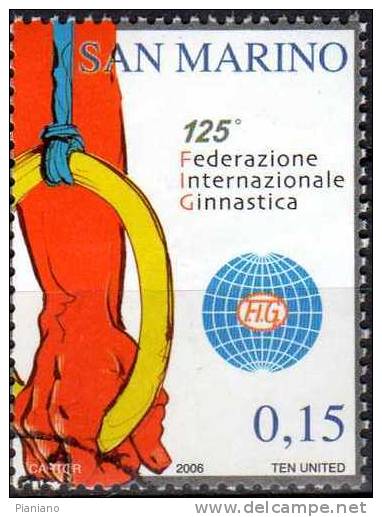 PIA - SAN MARINO - 2006 : 125° Della  Federazione Internazionale Di Ginnastica  - (SAS  2114) - Used Stamps