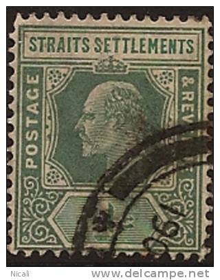 STRAITS SETTLEMENTS 1902 1c KEVII SG 110 U WW134 - Straits Settlements