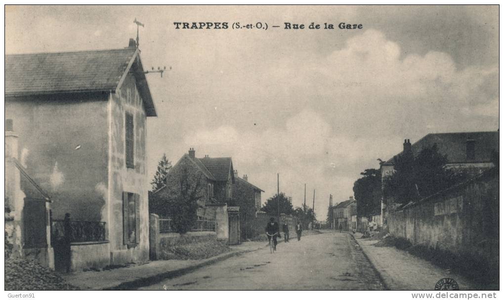 ( CPA 78 )  TRAPPES  /  Rue De La Gare  - - Trappes