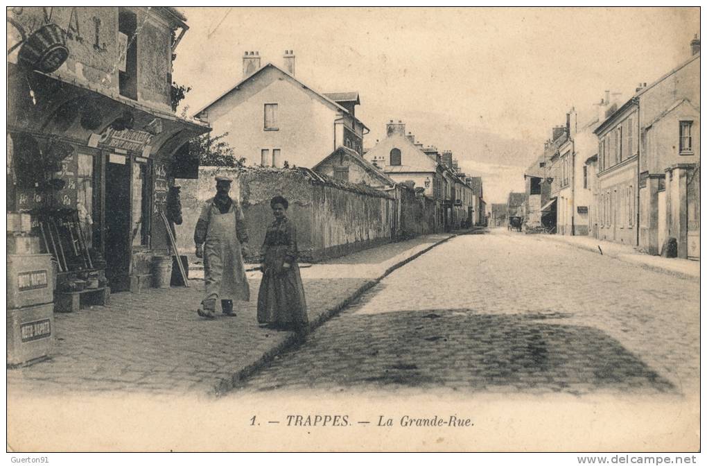 ( CPA 78 )  TRAPPES  /  La Grande-Rue  - - Trappes