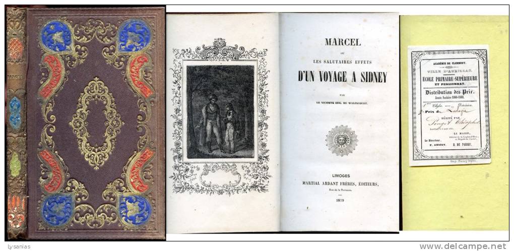 Comte De Walincourt, Marcel Ou Les Salutaires Effets D'un Voyage à Sydney, Reliure Romantique 1859 - 1801-1900