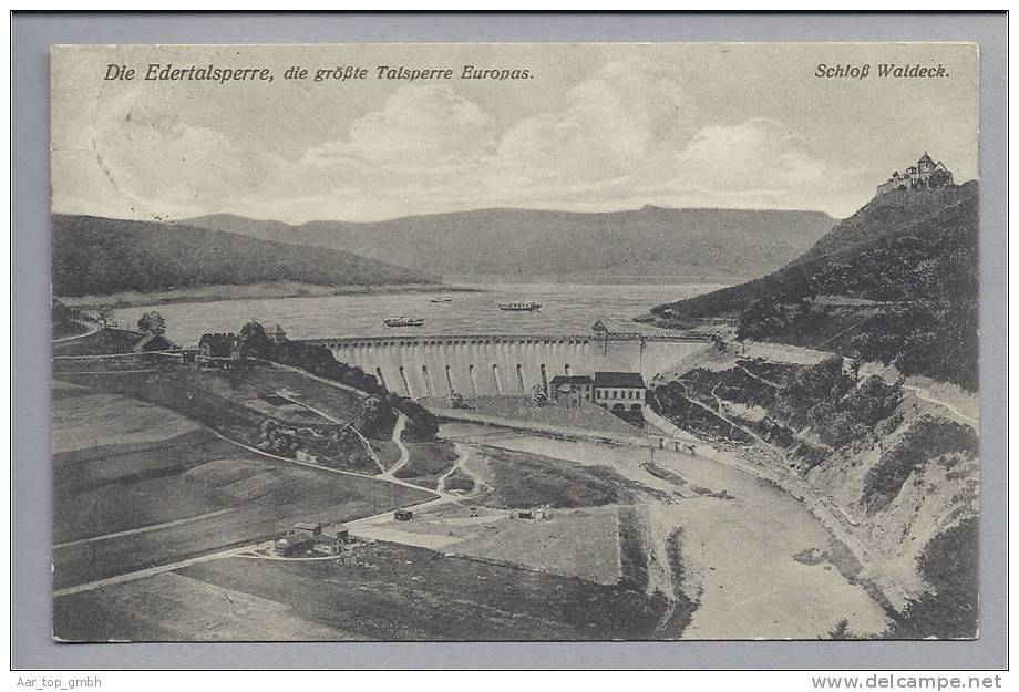 DE He Ederthalsperre 1918-08-09 - Edersee (Waldeck)