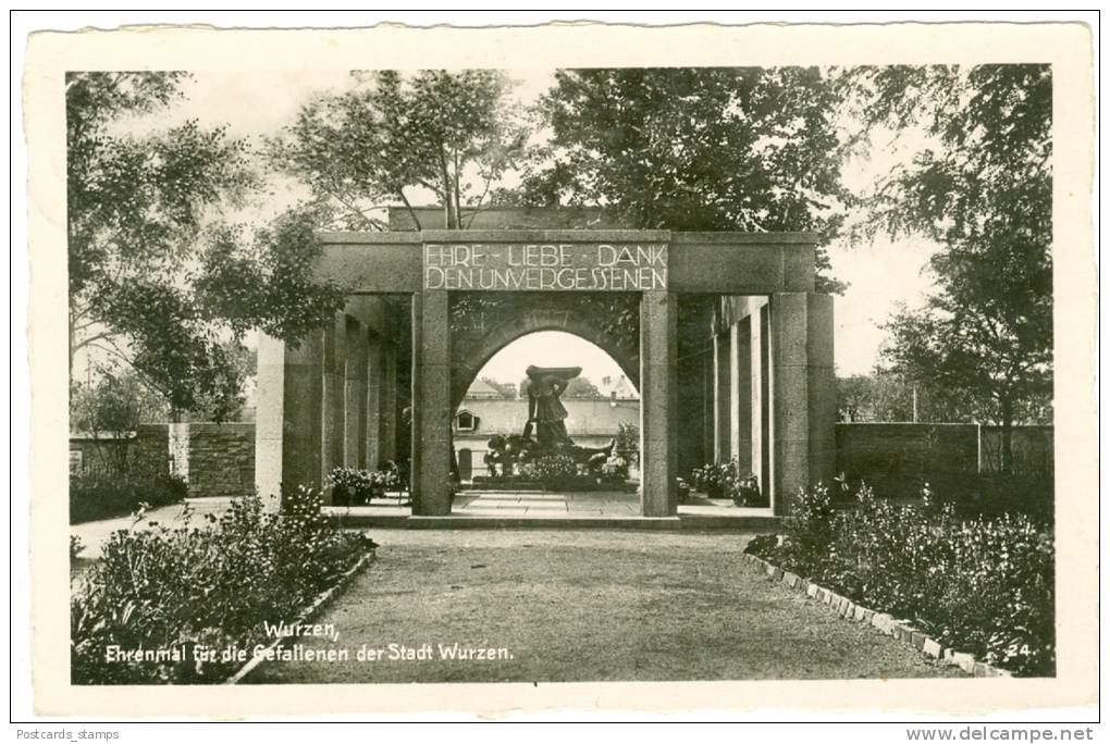 Wurzen, Ehrenmal Für Die Gefallenen Der Stadt Wurzen, 1938 - Wurzen