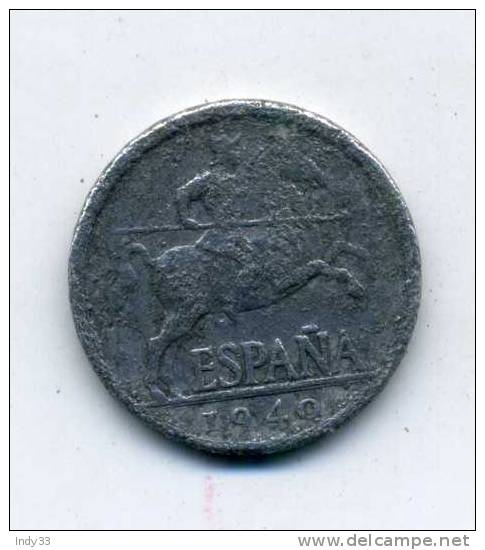 - ESPAGNE . 5 C. 1940  . - 5 Céntimos