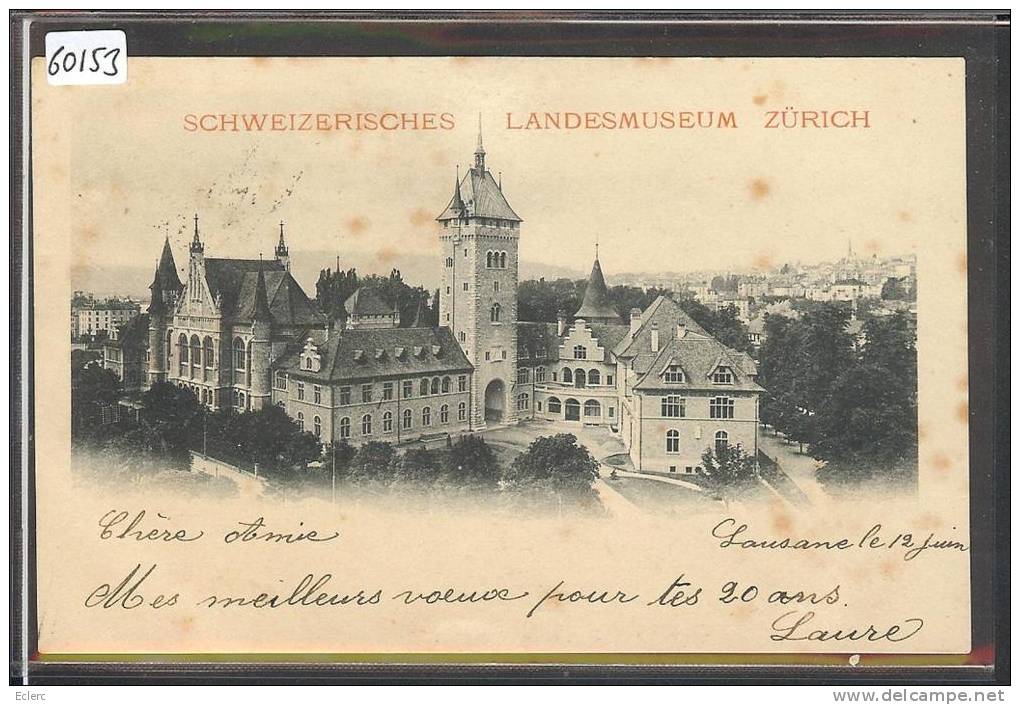ZURICH - LANDESMUSEUM - TB - Zürich