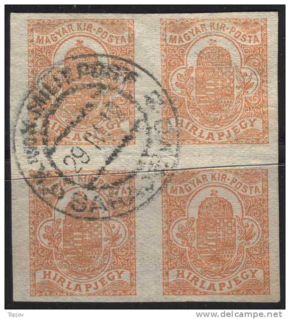 UNGARN - BOSNIA - K. U. K. SARAJEVO - MILITARPOST  - 1917 - RARE - Varietà & Curiosità