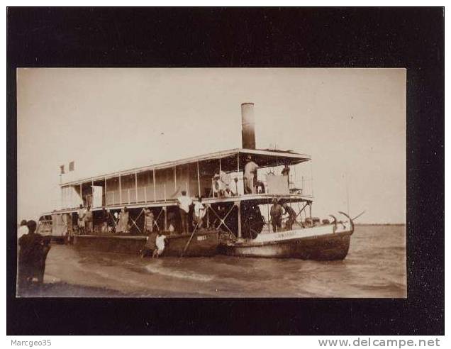 Mali Carte Photo D'un Bateau Le "sikasso " C10 , écartement Du Bord - Mali