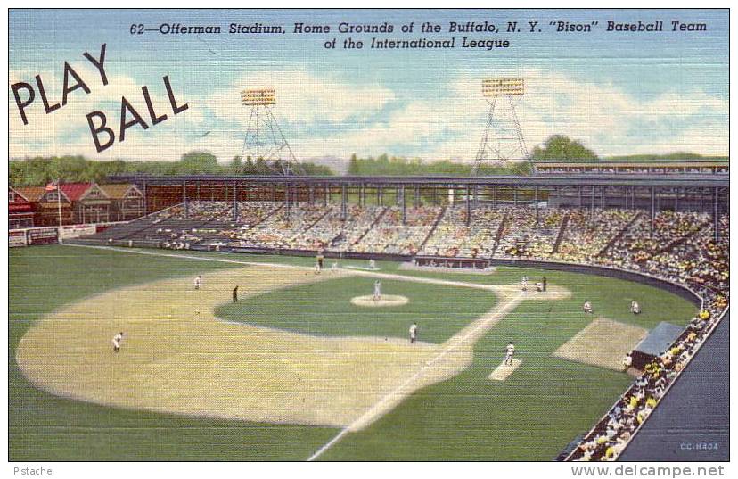 Buffalo - Offerman Stadium 1950s - Bison Baseball Team - Mint Never Used - Impeccable - Baseball