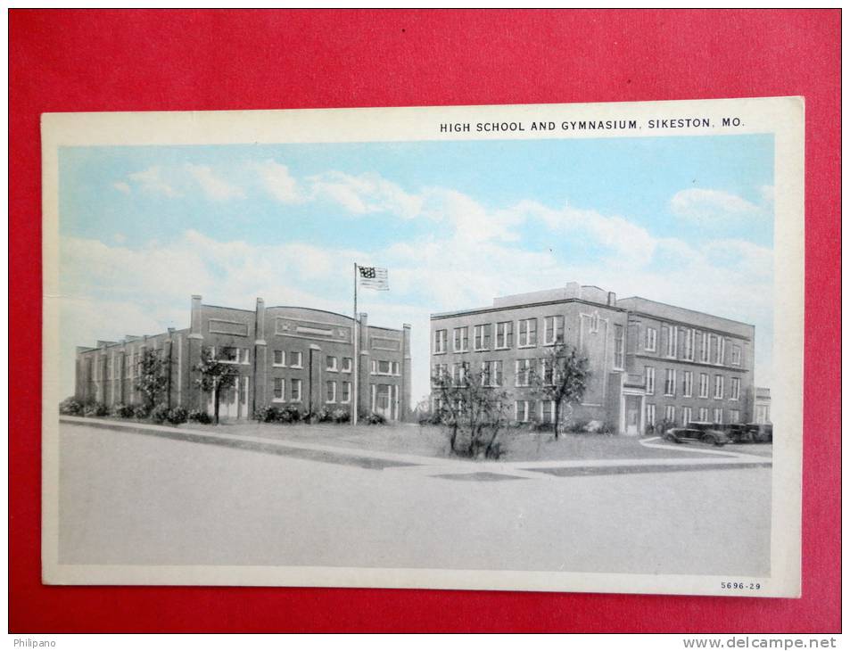 - Missouri >  Sikeston High School & Gym Vintage Wb  -  - -- Ref  463 - Otros & Sin Clasificación