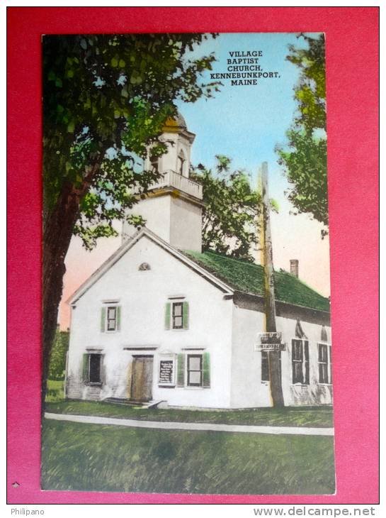 Kennebunket Maine  Village Baptist Church  - -- Ref  463 - Autres & Non Classés
