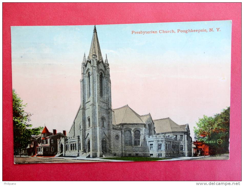 - New York >  Poughkeepsie  Presbyterian Church Church 1911 Cancel-------------- Ref  464 - Rochester