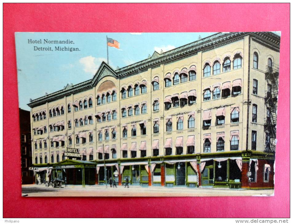 MI - Michigan > Detroit  Hotel Normandie  1913 Cancel ------- Ref  464 - Detroit