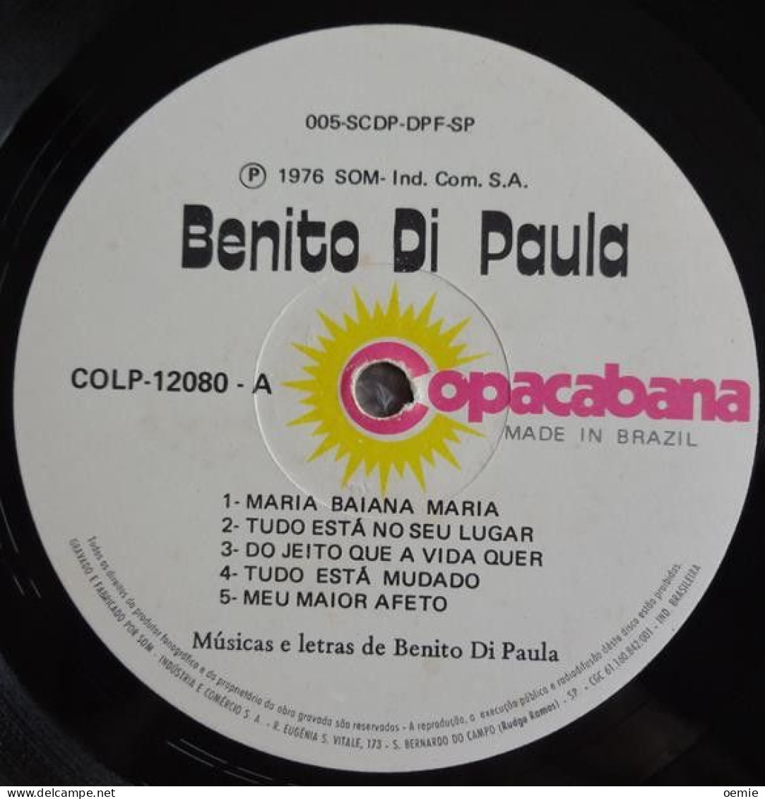 BENITO  DI  PAULA  °  MARIA  BAIANA  MARIA - World Music