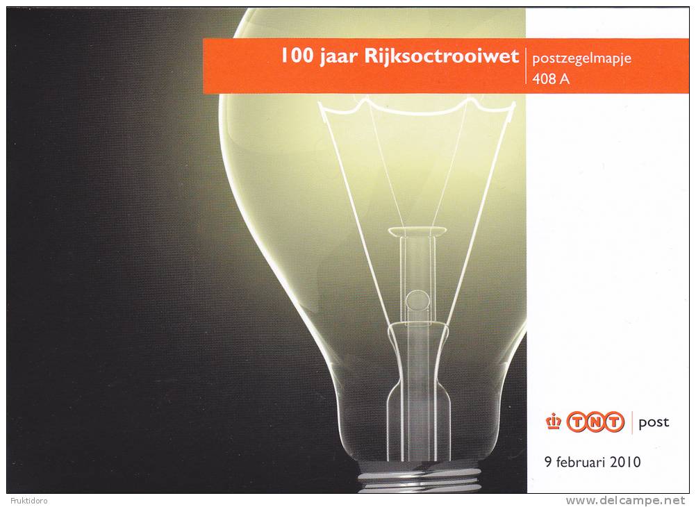 The Netherlands Postzegelmapje 408 A. 100 Jaar Rijksoctrooiwet - Patents ** 2010 - Unused Stamps