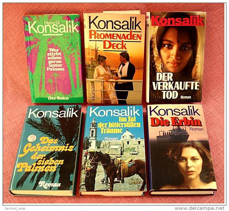 6 Konsalik Bücher = 7 Romane - Gebundene Ausgaben , Die Erbin , Im Tal Der Bittersüßen Träume - Packages