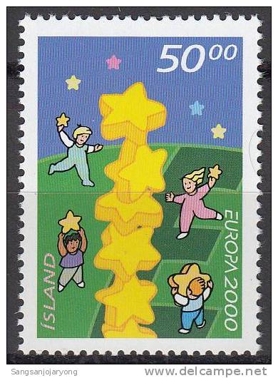 Europa, Iceland Sc610-1 Children, Star Tower, Bambini - 2000