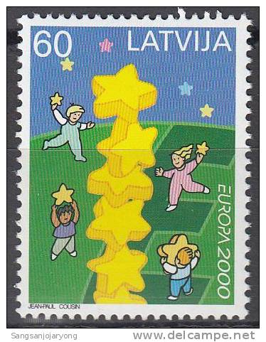 Europa, Latvia Sc504 Children, Star Tower, Bambini - 2000