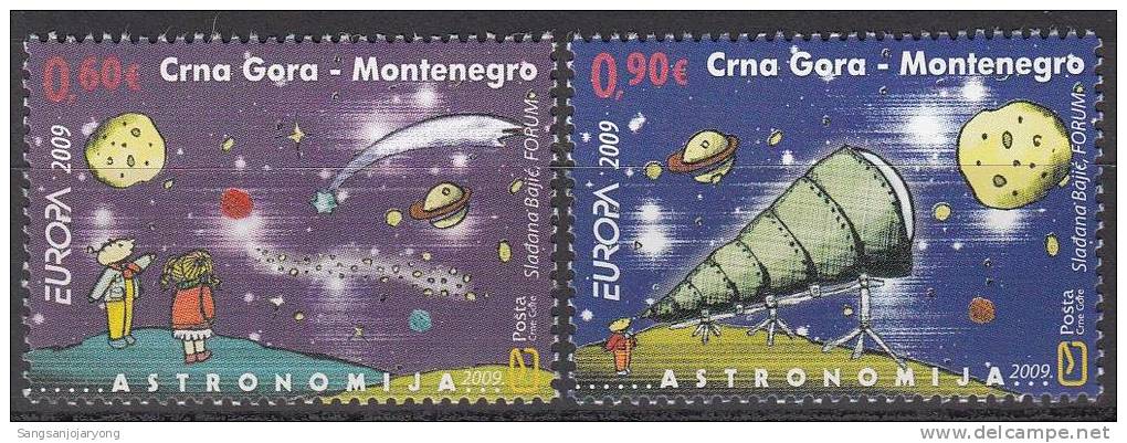 Europa, Montenegro Sc220-1 Astronomy, Space - Europe