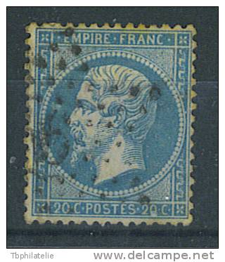 VEND N° 22 , VARIETE : TACHE BLANCHE DEVANT L ' OEIL !!!! - 1862 Napoleon III