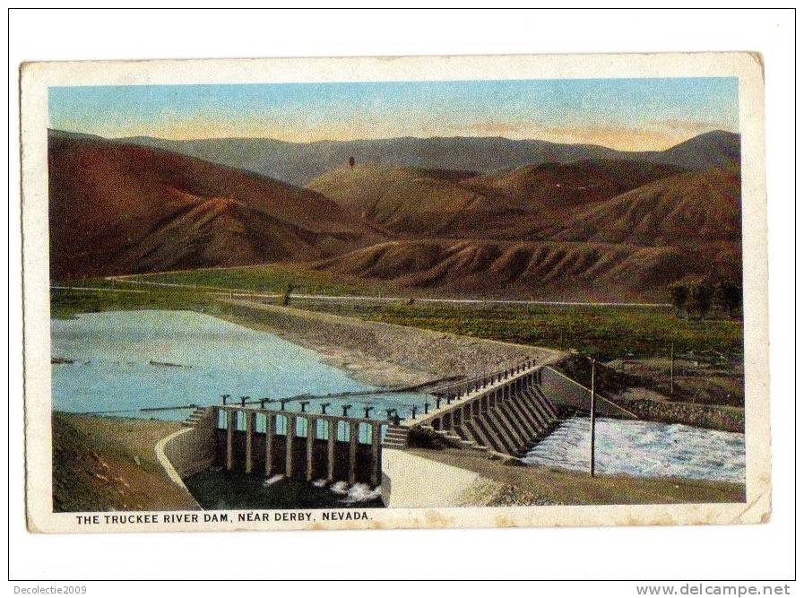 BC62168 The Truckee River Dam Near Derby Nevada Not Used Perfect Shape 2 Scans - Altri & Non Classificati