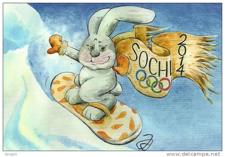 SA10-110   @     2014 Sochi Sotchi  Winter Olympic Games  , Postal Stationery -Articles Postaux -- Postsache F - Winter 2014: Sochi