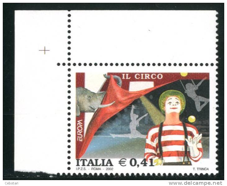 ITALIA / ITALY 2002**- EUROPA "IL CIRCO" - 1 VALORE MNH - Cirque