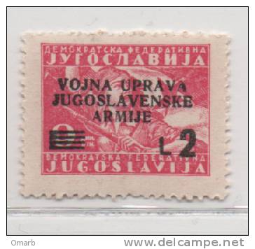 Fra096 Occupazione Jugoslavia | Litorale Sloveno 1947 Sovrastampa "Vojna Uprava Jugoslavenske Armije" - Jugoslawische Bes.: Slowenische Küste