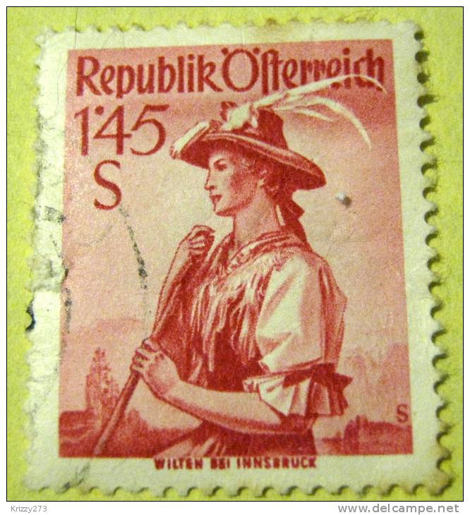 Austria 1948 Costumes Wilten Bei Innsbruck 1.45c - Used - Used Stamps