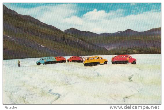 Athabaska Glacier - Rocheuses Canada Rockies - Snowmobiles - Icefields - Non Circulée - État TB - Autres & Non Classés