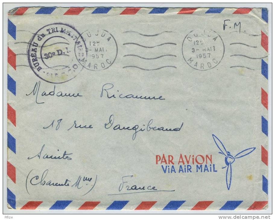 (Aviation) Correspondance pilote originaire d'Oléron. 1957 Maroc. Accident. Avis de décès.